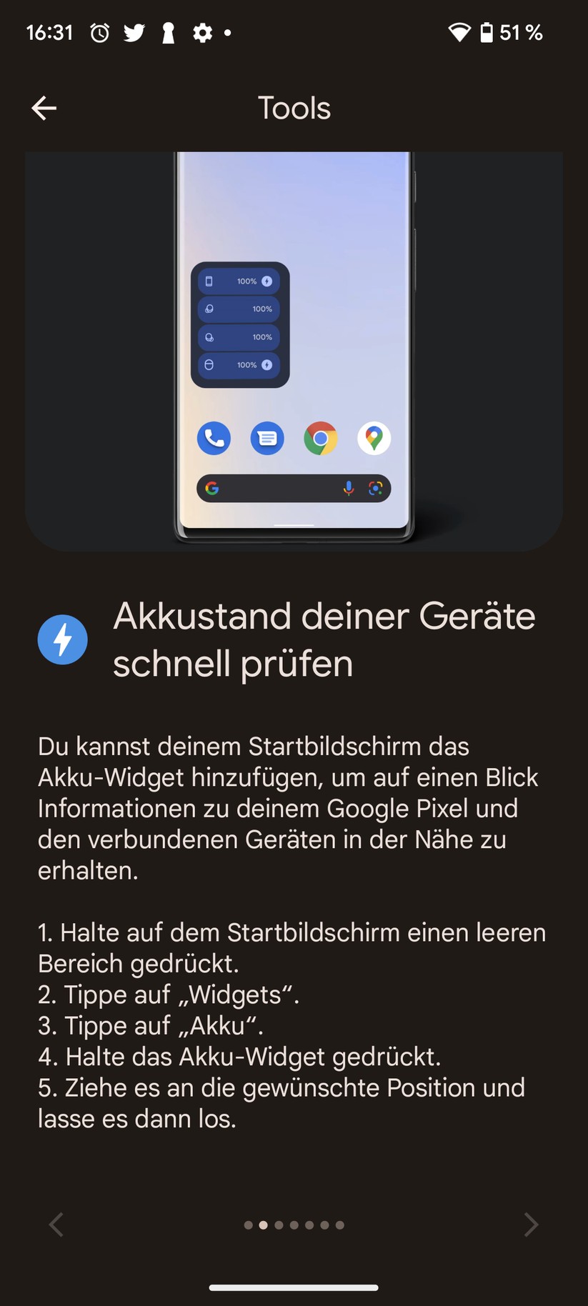 Google Pixel 7 Software-Funktionen