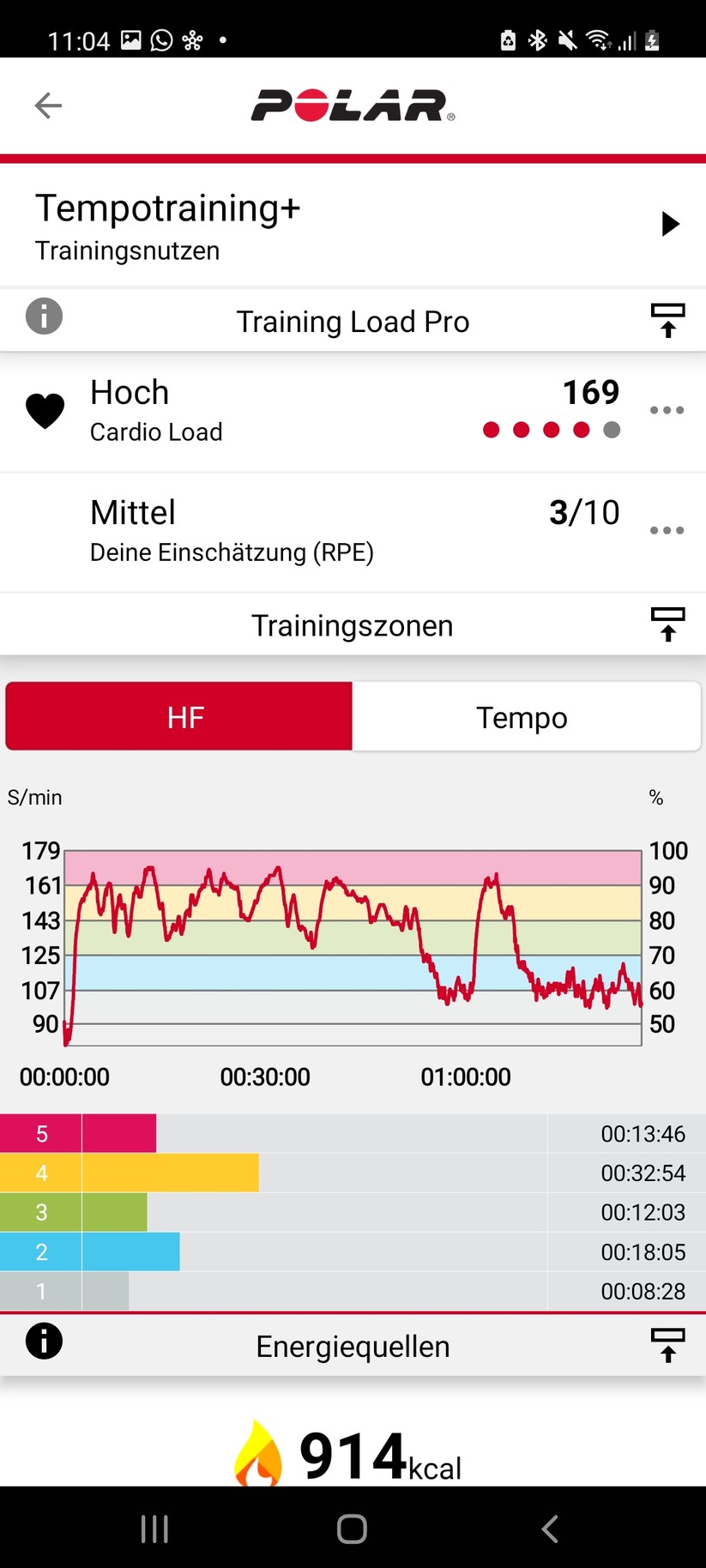 Polar Ignite 2 - Polar Flow App