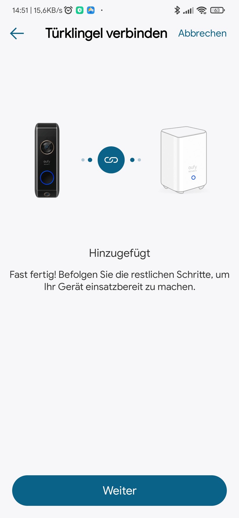 Eufy Video Doorbell Dual - App