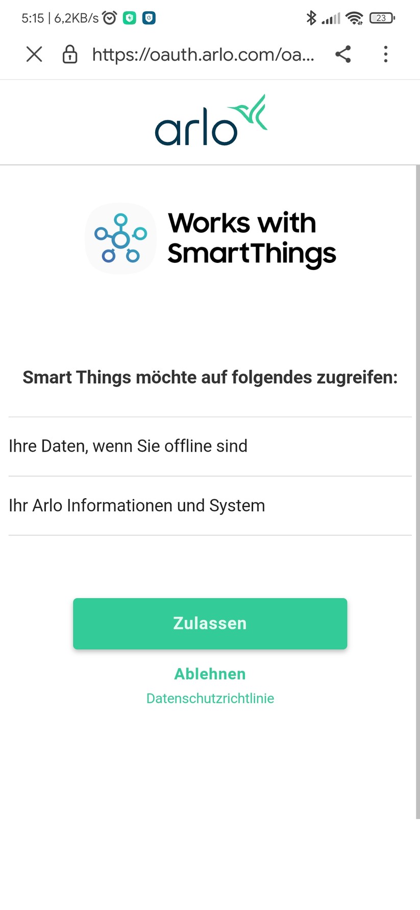 Smartthings-App