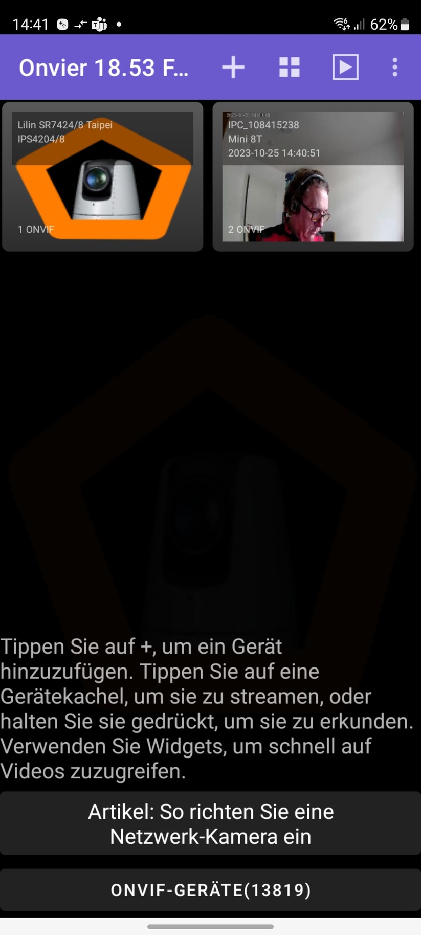 7Links IPC-300 (ZX5329): Dank Onvif-Kompatibilität können Anwender die Überwachungskamera auch mit Dritthersteller-Software wie Onvier (Android) und Synology Surveillance Station ansteuern.