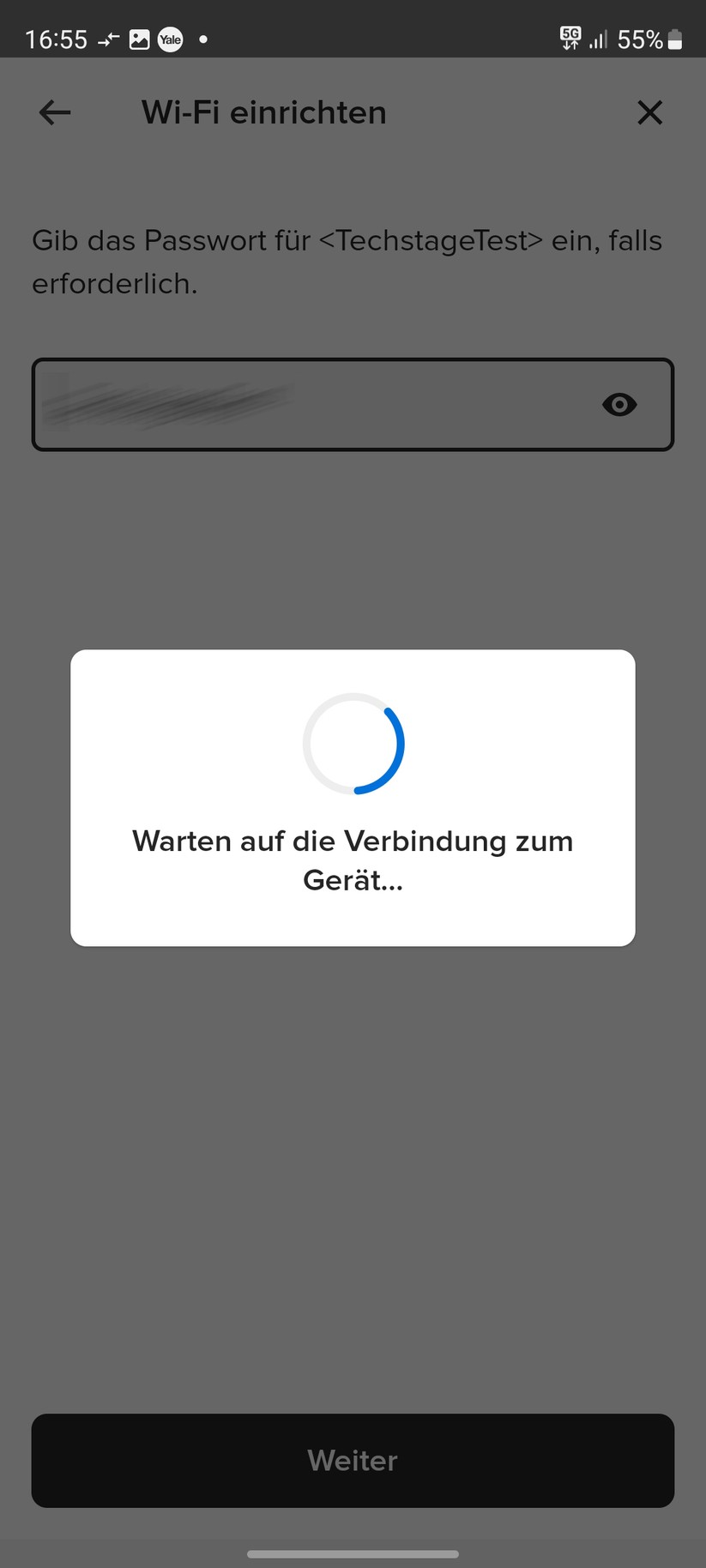 Yale Smart Indoor Camera: Einrichtung