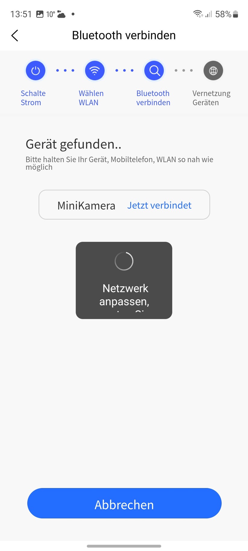 PTZ-Kamera für Lampenfassung E27: App