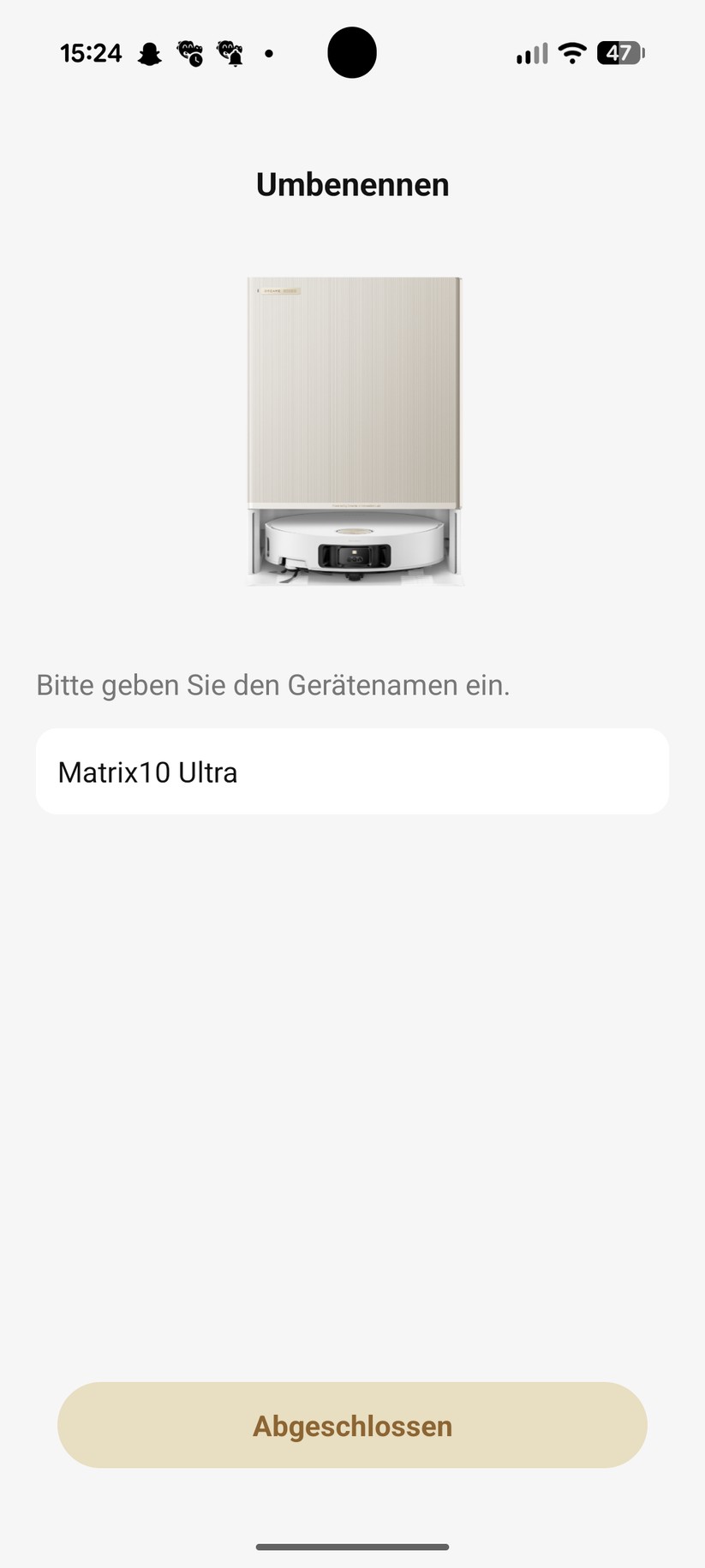 Dreame Matrix 10 Ultra – App & Einrichtung